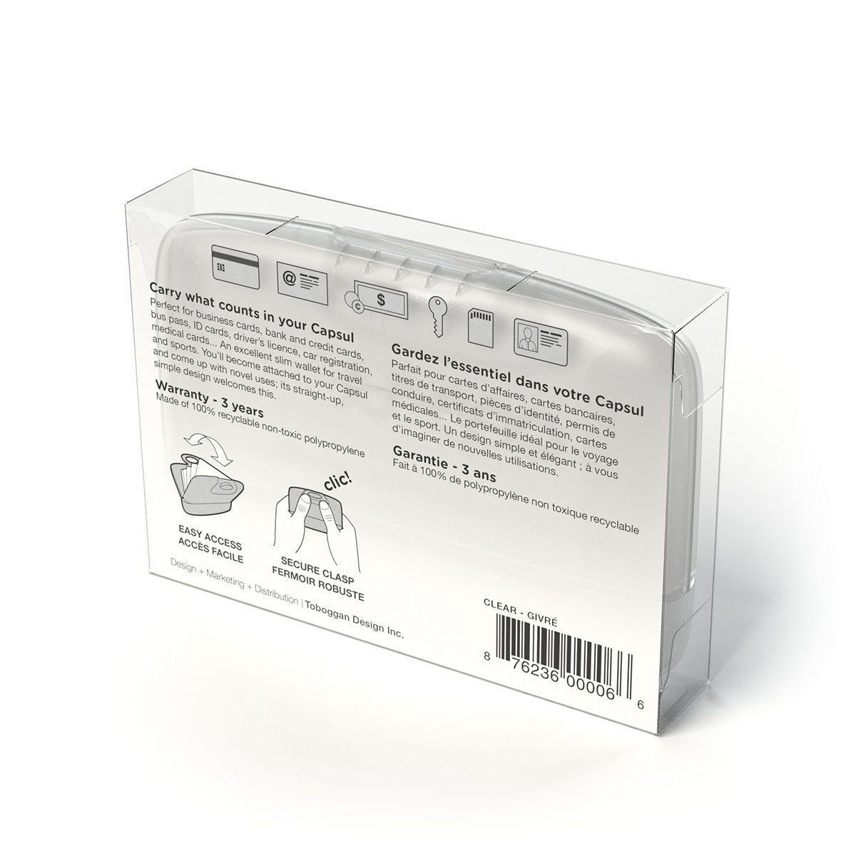 Capsulcase + DUO-LOK™ Transparente